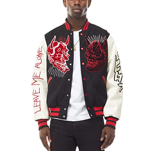 Vestes universitaires en denim et laine de style urbain, respirantes, brodées, de la meilleure qualité pour l'hiver, personnalisables en usine - Product Image 6