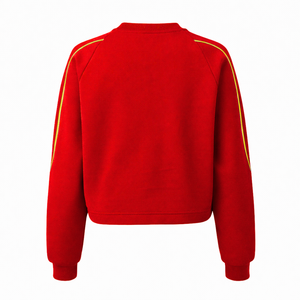 Sweat-shirt décontracté en coton pour femme NSPDK Sorority, col rond, pull en jersey brodé - Product Image 3