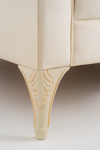 ขาเฟอร์นิเจอร์พลาสติกเนอร์กิส 20 ซม. สีครีมคาปูชิโน่ ทนทาน ลายดอกกุหลาบ ดีไซน์แบบดั้งเดิม สำหรับโต๊ะอาหาร โต๊ะกาแฟ ตู้ - Product Image 2