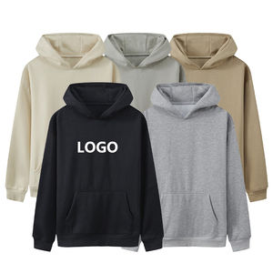 Sudadera con Capucha Unisex Personalizada al por Mayor con Logotipo, 100% Algodón, Gruesa, Lisa, con Hombros Caídos, Sin Cordones - Product Image 3