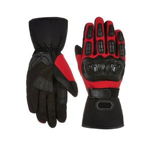 Guantes de Carreras Personalizados de Alta Calidad, Cómodos, Resistentes al Viento, de Cuero y Algodón Elástico, para Ciclismo de Invierno, Motocross y Ciclismo de Montaña - Product Image 1