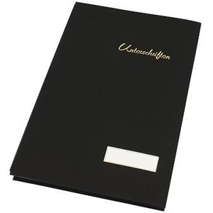 Professional Linen Black SOENNECKEN <b>A4</b> File <b>Folder</b> with 20 Compartments - Product Image 1