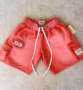 Pantalones cortos de malla de verano lavados con ácido unisex, nuevo diseño vintage, bolsillo de carga multicolor, ropa de calle estampada personalizada ecológica - Product Image 2