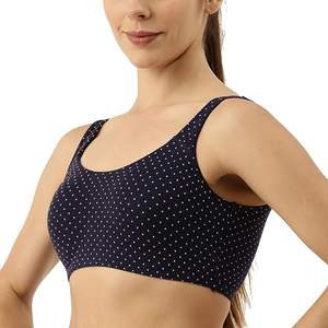 Soutien-gorge de sport pour dames imprimé coeur Ditsy 95% coton 5% spandex personnalisé meilleur prix Bangladesh - Product Image 4