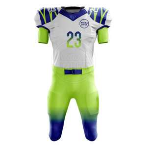 Uniforme de football américain respirant et facile à porter uniforme de football américain en stock - Product Image 1