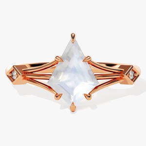 Anillo de piedras preciosas de piedra lunar, joyería para mujer, joyería de estilo bohemio de plata, anillo hecho a mano de tendencia de Plata de Ley 925, regalo para ella - Product Image 3
