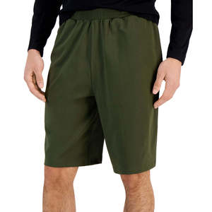 Id Ideology Pantaloncini Chino Jogger da Uomo Vestibilità Regolare 100% Poliestere Jersey-Knit Taglia 3XB - Comodi Traspiranti Logo Verde - Product Image 1
