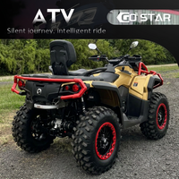 Quad pour enfants, moteur Qianjiang 110cc, véhicule tout-terrain, démarrage électrique, transmission automatique CVT, 4 roues motrices