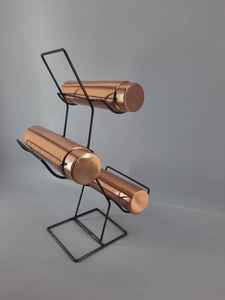 Artisanat unique pour table déco Style Rikshaw support de bouteille de vin accessoires de bar présentoir de table support de bouteille de comptoir - Product Image 4