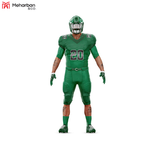 ชุดยูนิฟอร์มอเมริกันฟุตบอลแบบขายส่ง ปักลายตามสั่ง ระบายอากาศได้ดี ไซส์พลัส  ชุดกีฬาแบบซับลิเมชั่นเต็มตัว - Product Image 4