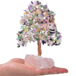 Venta al por mayor amatista árbol cristal Feng Shui árbol personalizado OEM Logo caja resina piedra preciosa para Chakra fabricante regalo - Product Image 6