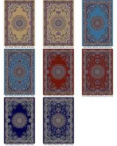 Tapis oriental Adiva antique turc tissé à la machine, grand motif géométrique rouge, tapis de maison résistant aux taches à haute pile - Product Image 2