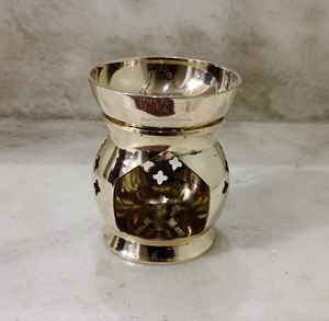 Latest Brass Incense Burner <b>Oud</b> <b>Bakhoor</b> Home Fragrance Tealight and Incense Burner for Yoga Meditation Incense Holder - Product Image 1