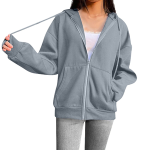 Última llegada muy exigente más vendido por encargo de las mujeres con capucha Casual Cordón de manga larga de color personalizado mujeres sudaderas con capucha - Product Image 6