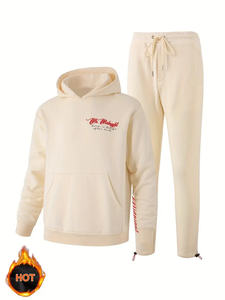 Survêtement de grande taille 100% coton pour hommes le plus vendu pour l'hiver avec motif solide et logo personnalisé Street Wear - Product Image 6