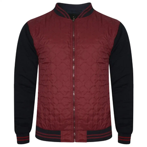 Chaqueta Deportiva con Botones de Retazos para Hombre y Mujer, Chaqueta de Béisbol Personalizada con Manga de Cuero, Novedad, Unisex - Product Image 1