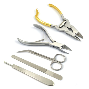 Kit de instrumentos de Podología, 5 piezas, herramienta cortadora de uñas encarnadas, juegos de instrumentos de Podología de acero inoxidable - Product Image 1