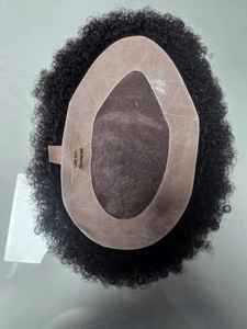 Perruque Toupet en Cheveux du Bangladesh Mono Curly Yaki Style pour Prothèses Indiennes et Afro - Product Image 2