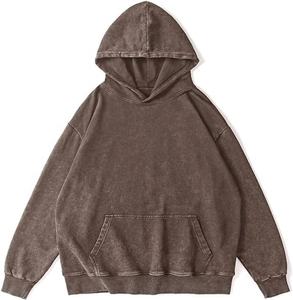 Sudadera con capucha de lavado ácido de estilo callejero para hombre de diseñador 2025, ropa de hombre bordada, estampado Digital, cuello con capucha de patrón sólido para invierno - Product Image 2