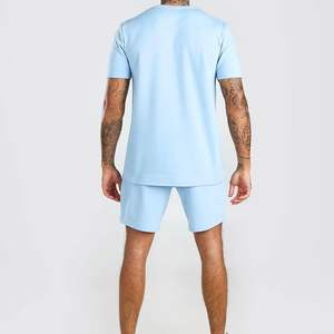Ensemble t-shirt et short à manches courtes deux pièces multicolores pour hommes tenue de sport d'été Streetwear vêtements de sport Fitness - Product Image 6