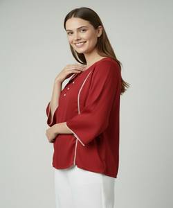 KURTI DE ALGODÓN CON FORRO DE BOTONES DE SEDA DELTA DE MODA, PARA USO DIARIO, PRECIO AL POR MAYOR, PRENDAS ÉTNICAS MULTICOLOR - Product Image 6