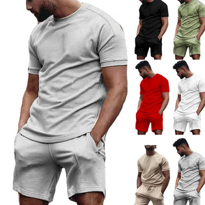 Meilleure qualité hommes ensembles d'été prix de gros mode hommes ensembles d'été ensembles courts pour hommes T-Shirt Sports décontractés en gros - Product Image 5