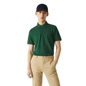 Camiseta verde de manga corta con cuello informal para hombre, uniforme de oficina, ropa de Golf, polos bordados personalizados al por mayor - Product Image 1