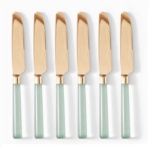 Cuillères élégantes en laiton/acier inoxydable avec poignée en acrylique Taille personnalisable pour servir lors de fêtes - Product Image 4