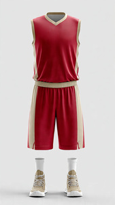 Maillot de basket-ball sans manches, uniforme d'entraînement de football, uniforme de basket-ball, col en V, maillot de football sans manches, hauts pour hommes - Product Image 2