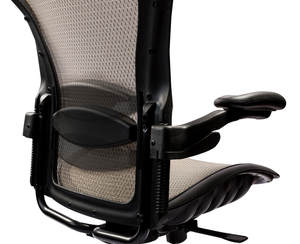 Ergonomic High Back Mesh Conference Office Chair with Adjustable Armrest and Built-In Headrest Swivel Modern Design <b>Black</b> - Product Image 2