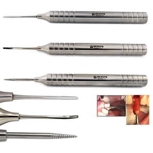 Ensemble de 3 instruments dentaires périodontaux flexibles réutilisables de haute qualité, en titane, pour implants, en acier inoxydable - Product Image 1