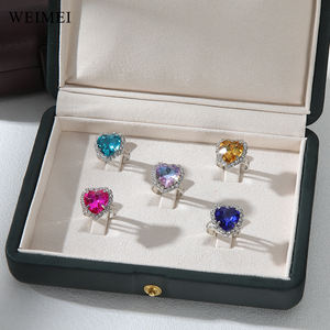 Weimei ห่วงจัดระเบียบหนังแท้ติดห่วงแบบหรูหราสามารถปรับแต่งโลโก้ได้ตัวเลือกสีสำหรับบรรจุภัณฑ์สำหรับจัดเก็บแหวนเพชร - Product Image 5