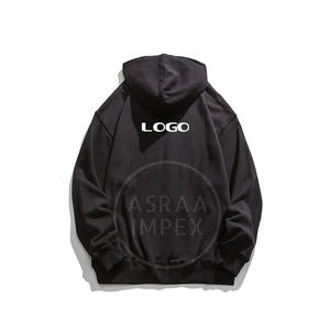 เสื้อฮู้ดพิมพ์ลายพัฟฟ์สีพื้นสไตล์ล่าสุด ผ้าฝ้าย 100% สำหรับฤดูหนาว สวมใส่สบาย ขายส่ง รับผลิตตามแบบสำหรับผู้ชาย - Product Image 2