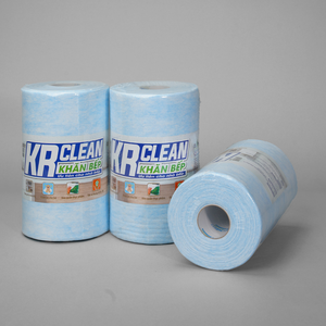 Rollo de paños de cocina desechables económicos de alta calidad hechos de tela no tejida ecológica y 100 g/m - Product Image 4