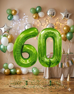 Globo de Aluminio Verde Número 100cm para el Día de la Madre, Halloween, Fiestas de Cumpleaños - Decoraciones Venta al por Mayor España - Product Image 3