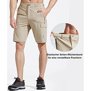 Men's Quick Dry Golf <b>Shorts</b> Hiking <b>Cargo</b> 6 Pockets Travel Fishing Stretch <b>Lightweight</b> Cotton Water Resistant Pattern Decorated - Product Image 3