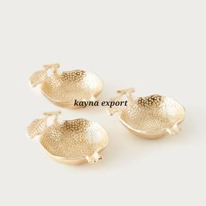 Top Trending Mini Snacks Sirviendo Tazón De Metal Dorado Acabado Con Bandeja - Product Image 6