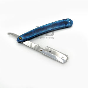 Navaja de Afeitar Recta Personalizada al Mejor Precio, Clásica y Elegante, Nueva Herramienta de Afeitado para Barbería, Acero Inoxidable Antibacteriano - Product Image 4