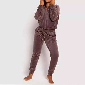 Conjuntos Deportivos para Mujer, Sudadera con Capucha y Pantalones Deportivos Holgados, Ropa Deportiva Informal para Mujer, OEM Personalizado - Product Image 2