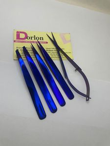 Pince à sourcils professionnelle Blue Plasma Pince à épiler à pointe pointue en acier inoxydable Ciseaux à ressort à sourcils de haute qualité - Product Image 5