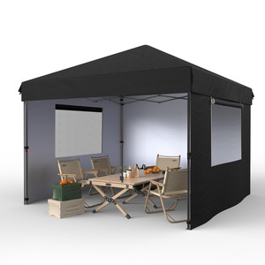 เต็นท์พับเก็บได้สำหรับใช้งานกลางแจ้ง ขนาด 10' x 10'  ทำจากโพลีเอสเตอร์ทนทาน พร้อมคุณสมบัติถอดประกอบได้ 3 แบบ - Product Image 1
