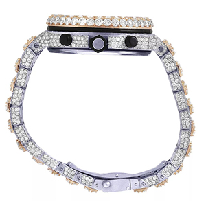 Thời trang moissanite kim cương xem vvs đồ trang sức hip hop sang trọng thạch anh phong trào - Product Image 5