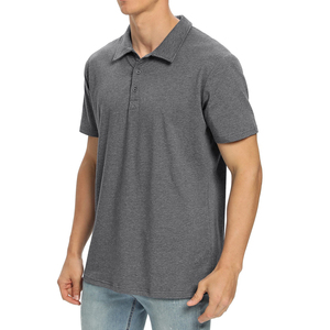 เสื้อยืดโปโลแฟชั่นคอปกแขนสั้นของผู้ชายสำหรับฤดูร้อน2025มีโลโก้ปักเสื้อโปโลแบบมีความชื้นในสไตล์ถนน - Product Image 1