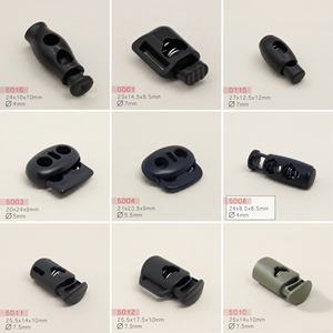 Terminales de Cordón de Plástico Nylon al por Mayor, 5*9*14MM, Varios Colores, Sin Níquel, Pintados, Bloqueadores de Cordón, Modelo XB-52 # - Product Image 2