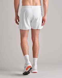 Short de gymnastique athlétique pour hommes en toile respirante 2-en-1 Short d'entraînement de compression décontracté au genou avec cordon de serrage pour la course à pied - Product Image 5