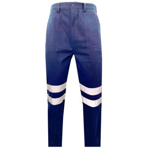 Men's Protective <b>Work</b> <b>Pants</b> Wholesale Safety Workwear with Multi-Pocket Reflective Construction <b>Cargo</b> Stretch Trousers - Product Image 1