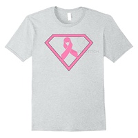 Camisetas Nuevas de Alta Calidad para la Concientización sobre el Cáncer de Mama, Corazones Valientes que Apoyan a las Sobrevivientes, Personalizables, Unisex, de Poliéster/Algodón