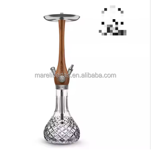 Narguile de Madera de Alta Gama con Base de Vidrio, Set de Shisha Portátil para Salón de Hookah, Bar, Uso Doméstico - Product Image 3