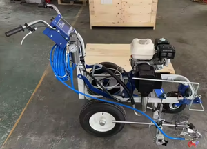 Macchina per la segnaletica stradale a spruzzo airless LP-500 di alta qualità con motore a benzina da 6,5 CV per verniciatura a freddo - Product Image 4