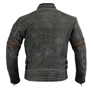 Meilleure veste en cuir Vestes en cuir de couleur unie Veste en cuir de haute qualité à la mode et confortable Vestes en cuir pour hommes - Product Image 3